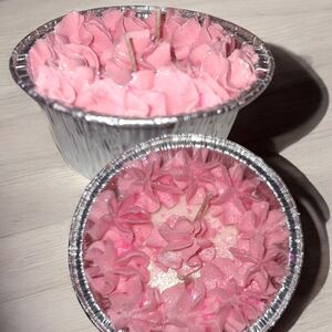 Strawberry shortcake candle